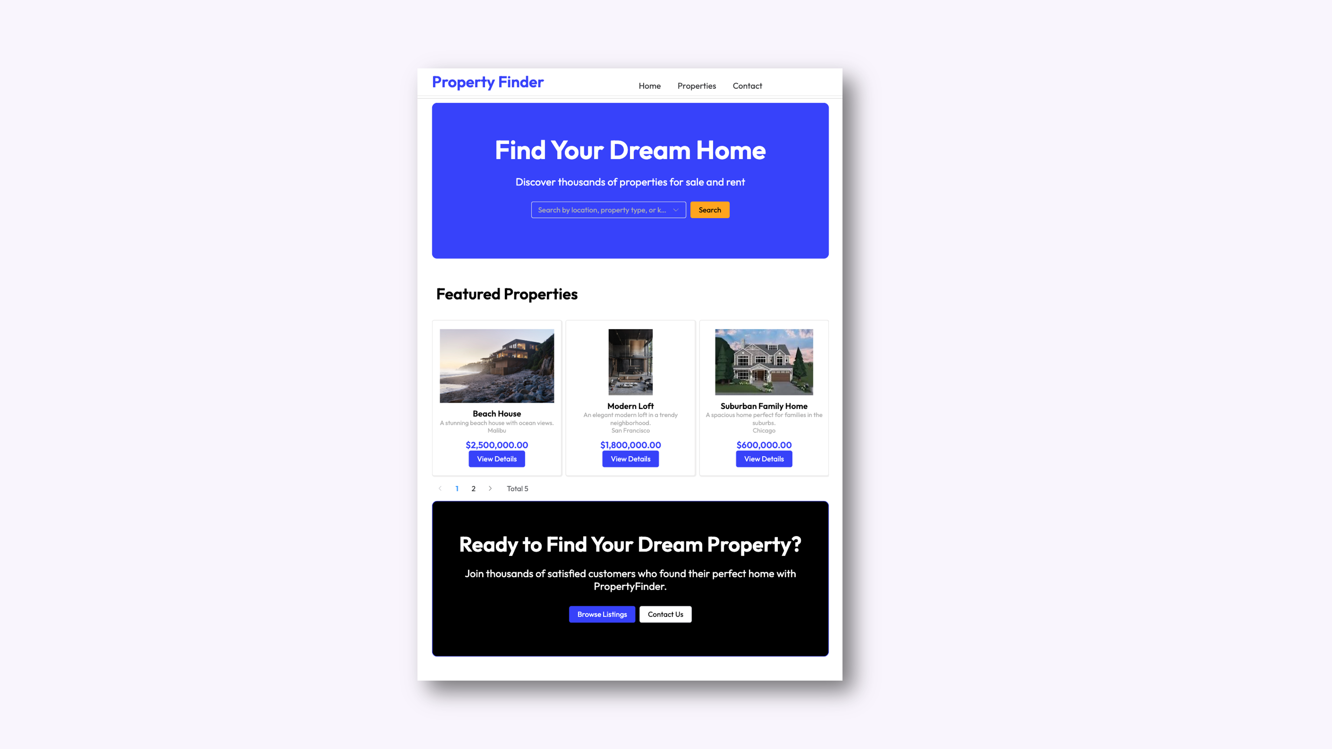 Landing Page
